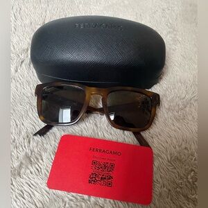 Salvatore Ferragamo Tortoise Shell Sunglasses SF827S